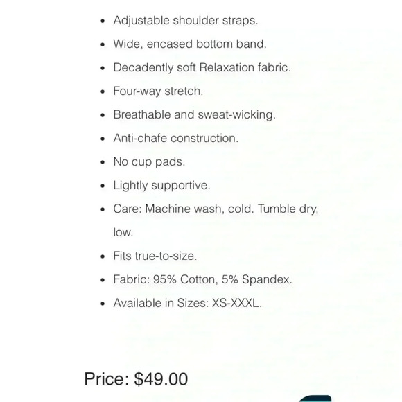 ZYIA Muted Mint Adjustable Relaxation Bra size 2XL - Picture 5 of 10